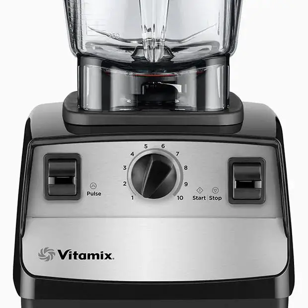 A control panel of a Vitamix blender