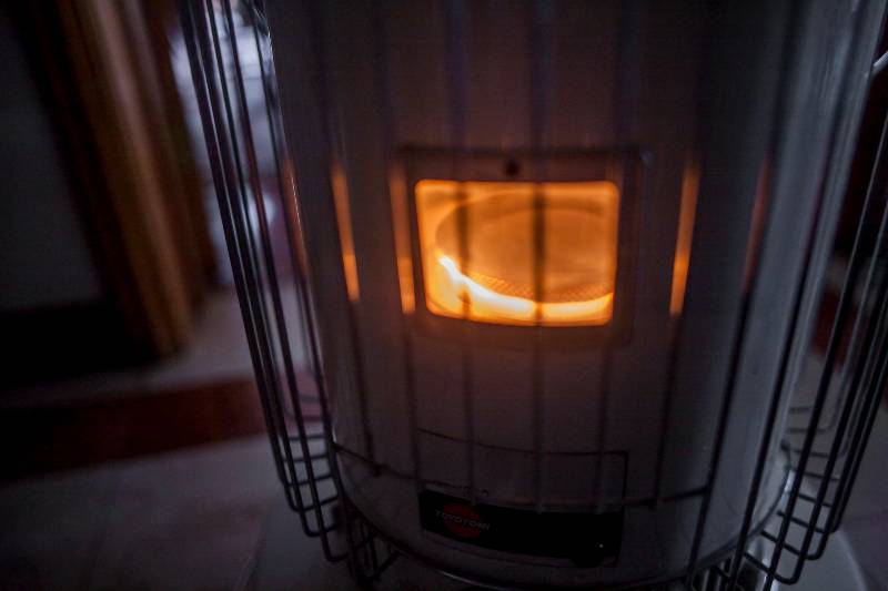 Close-up of a paraffin (kerosene) stove 